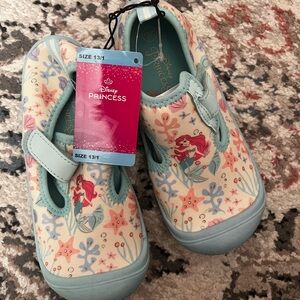 Disney Blue and Pink Sneakers with Floral Design